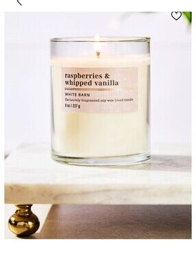 🍥White Barn Cream Raspberries & Whipped Vanilla Candle🍥
